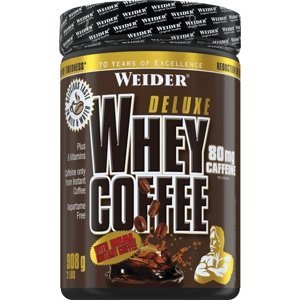 Weider Deluxe Whey Coffee, 908 g Varianta: syrovátkový koncentrát s instantní kávou s 80 mg kofeinu