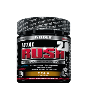 Weider Total Rush 2.0, 375g, stimulační předtréninková směs s vysokým obsahem kofeinu Varianta: Cola