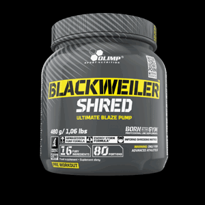 OLIMP Sport Nutrition OLIMP BLACKWEILER SHRED 480g, předtréninková směs, Beta-alanin,Kofein, zázvor, zelený čaj,wasabi Varianta: Exotic Orange