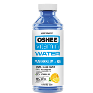OSHEE Vitamin Water Magnesium + B6 555 ml, vitamínová voda s vitaminy řady B a hořčíkem Varianta: Lemon Orange