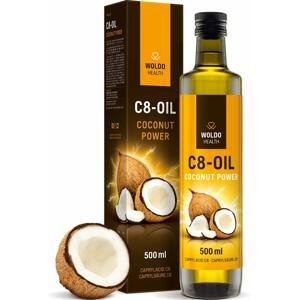 WoldoHealth® C8 MCT olej 100% kokosového oleje čistá kyselina kaprylová 500 ml - EXP 30/03/2023