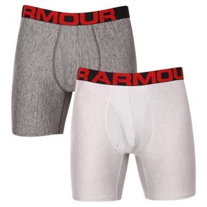 UNDER ARMOUR-UA Tech 6in 2 Pack-GRY Šedá L