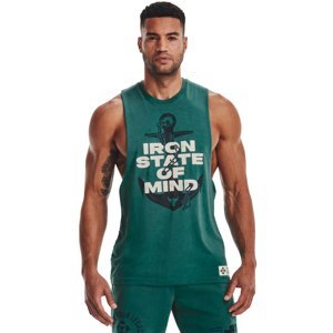 UNDER ARMOUR PROJECT ROCK-UA PROJECT ROCK STATE OF MIND MUSCLE TANK-GR Zelená S