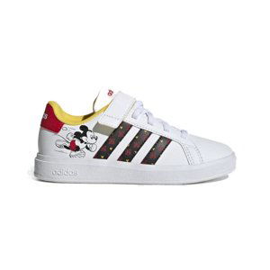 ADIDAS-Grand Court Mickey cloud white/core black/better scarlet Bílá 28