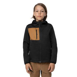 4F-SOFTSHELL JACKET  M041-20S-DEEP BLACK Černá 146