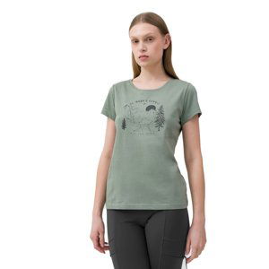 4F-TSHIRT  F273-42S-LIGHT GREEN Zelená S