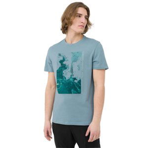 4F-TSHIRT  M485-34S-LIGHT BLUE Modrá M