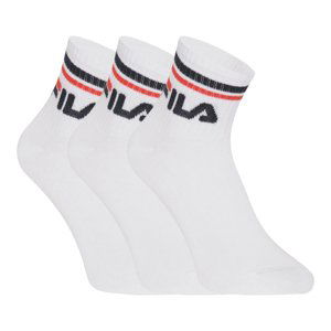 FILA-F9398 SOCKS QUARTER PLAIN - WHITE 3 PACK Bílá 39/42