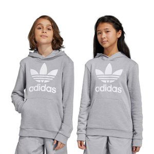 ADIDAS ORIGINALS-TREFOIL HOODIE-GE1979-MGREYH/WHITE Šedá 140