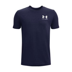 UNDER ARMOUR-UA SPORTSTYLE LEFT CHEST SS-NVY Modrá 137/149