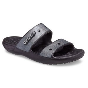 CROCS-Classic Croc Glitter II Sandal black Černá 39/40