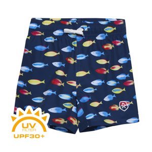 COLOR KIDS-Swim Shorts - AOP, goji berry Modrá 128