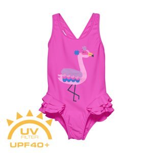 COLOR KIDS-Swimsuit W. Application, sugar pink Růžová 140