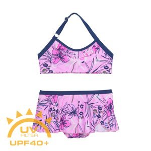 COLOR KIDS-Bikini W. Skirt - AOP, begonia pink Růžová 140