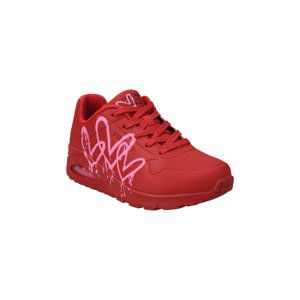 SKECHERS-Uno Dripping Heart red/pink printed Červená 39