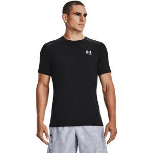 UNDER ARMOUR-UA HG Armour Fitted SS-BLK Černá XXL