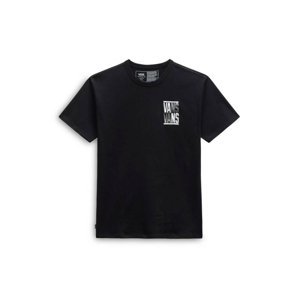 VANS-OFF THE WALL STACKED TYPED SS TEE-BLACK Černá S