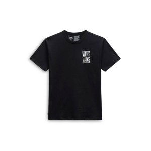 VANS-OFF THE WALL STACKED TYPED SS TEE-BLACK Černá M