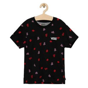 VANS-VALENTINES PRINT BOXY-BLACK Černá M