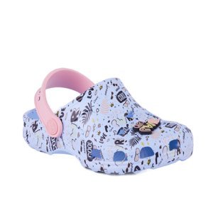 COQUI-Little Frog + Amulet candy blue/baby pink Modrá 27/28
