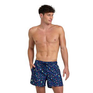 ARENA-MENS BEACH SHORT ALLOVER-750-navy multi Modrá XL