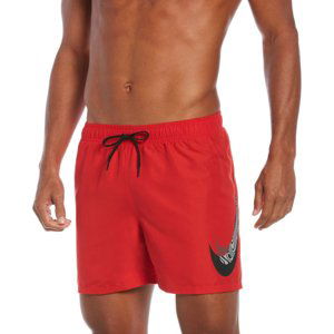 NIKE SWIM-Liquify Swoosh 5 inch-614 red Červená S