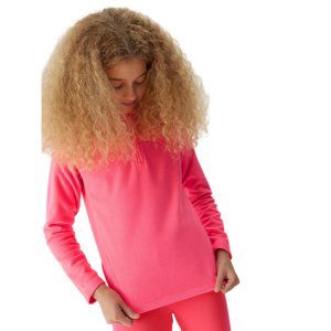 4F-FLEECE UNDERWEAR-JAW23UFLEF033-55S-HOT PINK Růžová 146/152