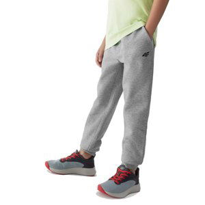 4F-TROUSERS-JAW23TTROM411-27M-COLD LIGHT GREY MELANGE Šedá 146