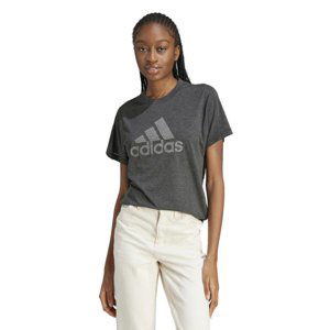 ADIDAS-W WINRS 3.0 TEE-IM2423-black melange/grey three, Černá XL