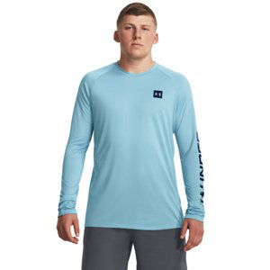 UNDER ARMOUR-UA Tech Prt Fill LS-BLU Modrá XL