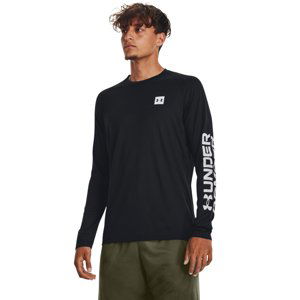 UNDER ARMOUR-UA Tech Prt Fill LS-BLK Černá XXL