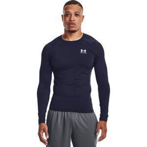 UNDER ARMOUR-UA HG Armour Comp LS-NVY Modrá XXL