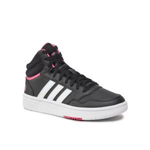 ADIDAS-Hoops 3.0 Mid core black/cloud white/pink fusion Černá 42