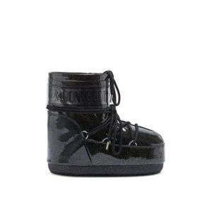 MOON BOOT-Icon Low Glitter black Černá 39/41