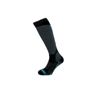 BLIZZARD-Wool Sport Junior ski socks, black/blue Černá 33/35