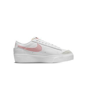 NIKE-Blazer Low Platform white/summit white/black/pink glaze Bílá 40,5