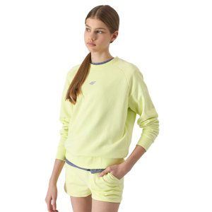 4F JUNIOR-SWEATSHIRT-4FJWSS24TSWSF0920-72S-LEMON Žlutá 158