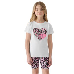 4F JUNIOR-TSHIRT-4FJWSS24TTSHF1143-10S-WHITE Bílá 158