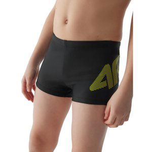 4F JUNIOR-SWIMMING TRUNKS-4FJWSS24USWTM021-20S-DEEP BLACK Černá 122/128