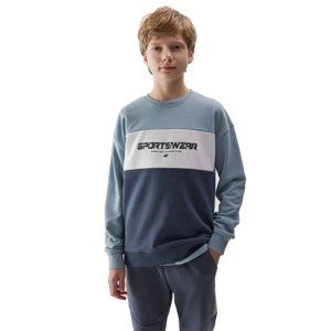 4F JUNIOR-SWEATSHIRT-4FJWSS24TSWSM0923-34S-LIGHT BLUE Modrá 146