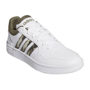 ADIDAS-Hoops 3.0 cloud white/olive strata/grey two Bílá 46