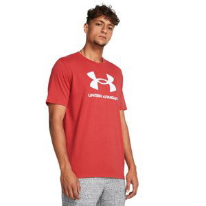 UNDER ARMOUR-UA SPORTSTYLE LOGO UPDATE SS-RED Červená XXL