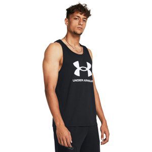 UNDER ARMOUR-UA SPORTSTYLE LOGO TANK-BLK 001 Černá L