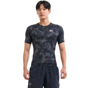 UNDER ARMOUR-UA HG Armour Printed SS-BLK Černá XL