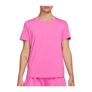 NIKE-W NK ONE CLASSIC DF SS TOP-FN2798-675-PLAYFUL PINK/BLACK Růžová XS