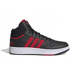 ADIDAS-Hoops 3.0 Mid core black/better scarlet/cloud white Černá 45 1/3