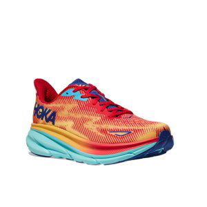 HOKA ONE ONE-Clifton 9 Wide cerise/cloudless Červená 46 2/3