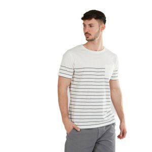 FUNDANGO-Jaggy Pocket T-shirt-180-fog Béžová L