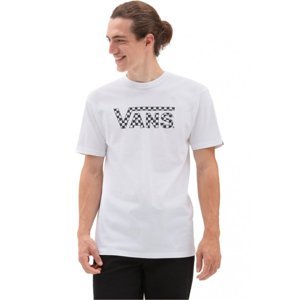 VANS-CHECKERED  Tee-B White/Black Bílá XL