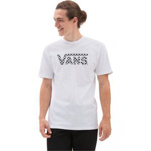 VANS-CHECKERED  Tee-B White/Black Bílá XS